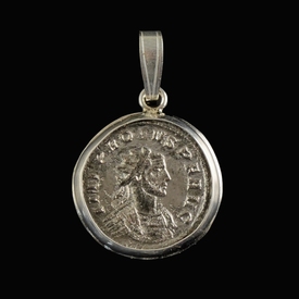 Silver pendant with Roman coin of Probus- variant