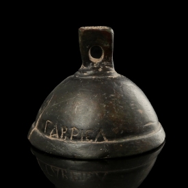 Byzantine bronze early Christian Bell, dedicated to Archangel Gabriel