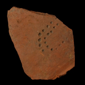 Fragment of Roman tegula with Legionary sandal imprint