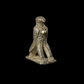 Roman silver Legionary Eagle 'Aquila' with gold knob