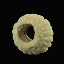 Roman faience melon bead