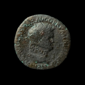 Roman Empire, Nero (54-68 AD), Æ Dupondius, SPQR countermark