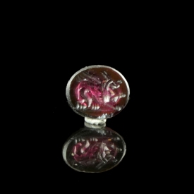 Roman garnet intaglio with Pegasus