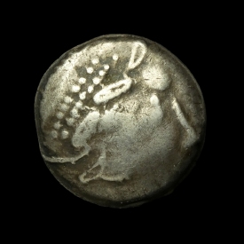 Eastern Celts, AR Tetradrachm, 'Kinnlos' type