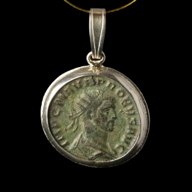 Silver pendant with Roman coin of Emperor Probus