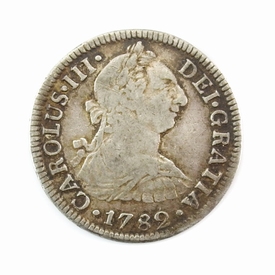 1807 Carolus IIII 2 Reales from the discount Madrid mint