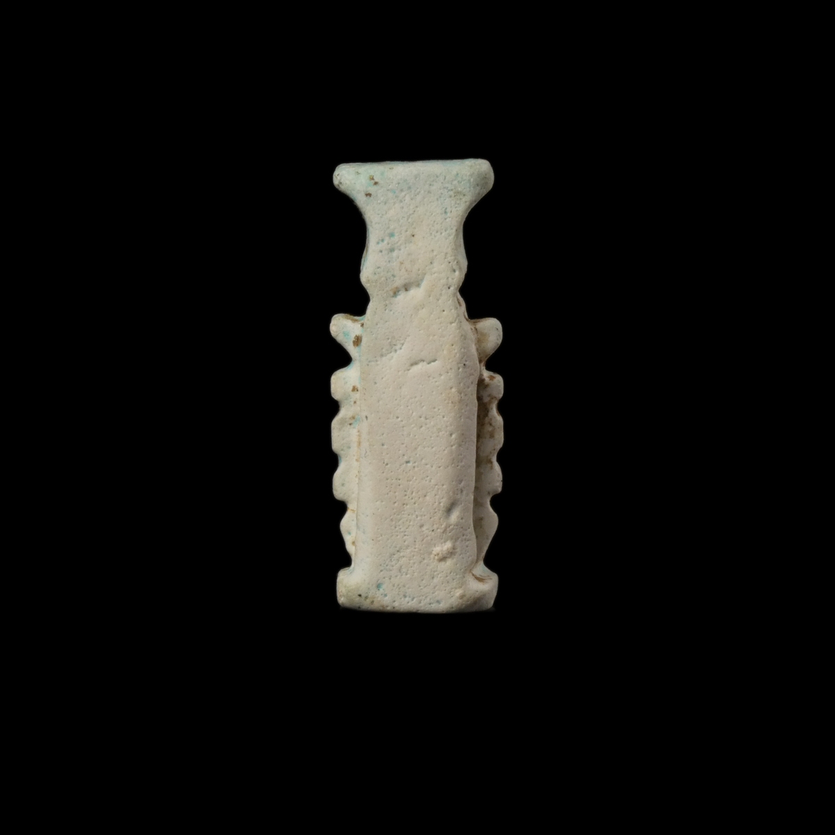 Ancient Egypt, faience Bes amulet