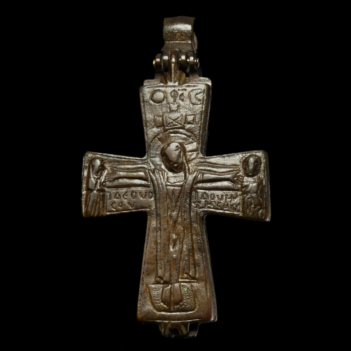 Byzantine bronze Reliquary Cross - Enkolpion