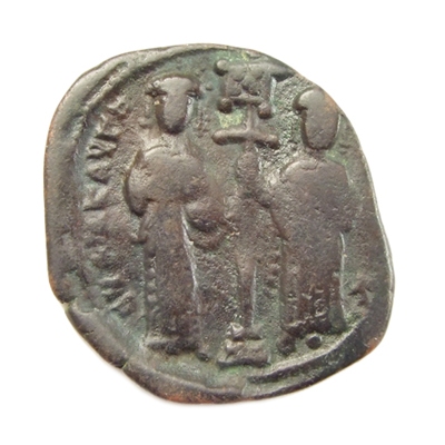 Byzantine Empire, Constantine X Ducas and Eudocia, Æ follis