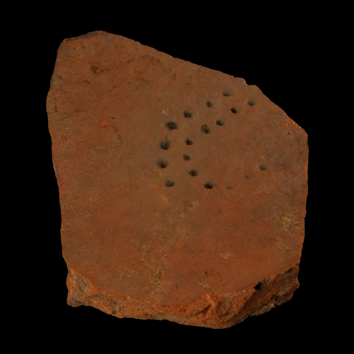 Fragment of Roman tegula with Legionary sandal imprint