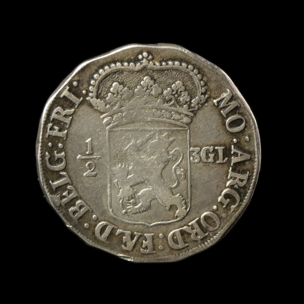 Friesland  1/2 Generaliteitsdriegulden 1696