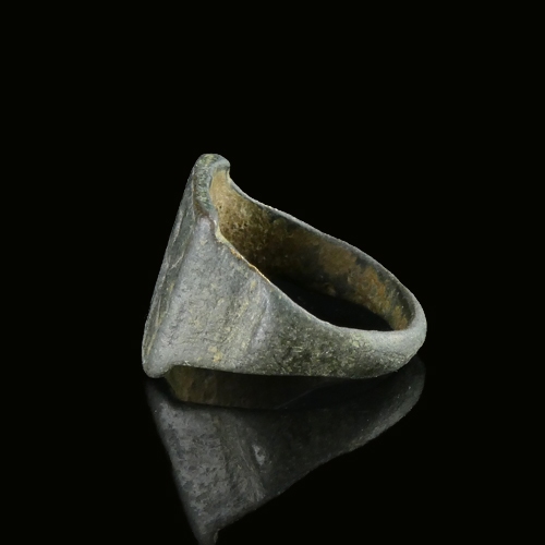 Iron Age, Celtic bronze ring with stylised horse