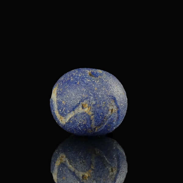 Iron Age, Celtic decorated blue glass bead