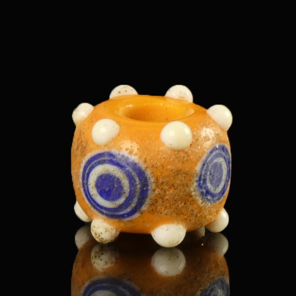 Iron Age, Celtic glass stratified 'Eye' bead with prunts