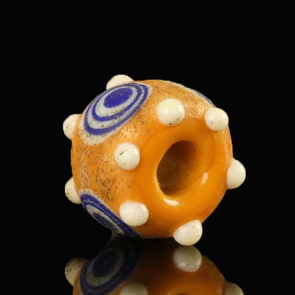 Iron Age, Celtic glass stratified 'Eye' bead with prunts