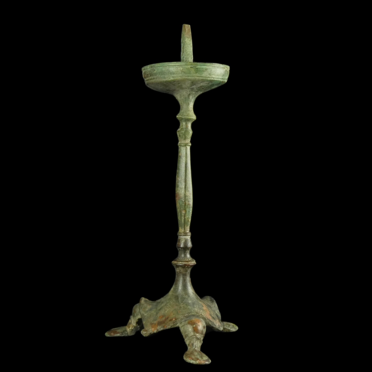 Late Roman - early Byzantine bronze Candlestick - Tripod