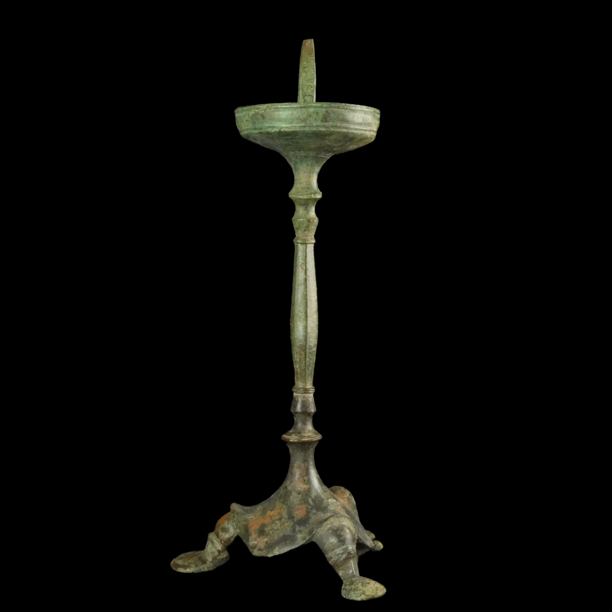 Late Roman - early Byzantine bronze Candlestick - Tripod