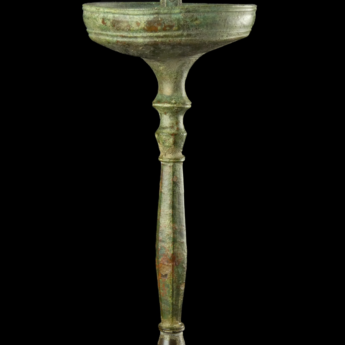 Late Roman - early Byzantine bronze Candlestick - Tripod