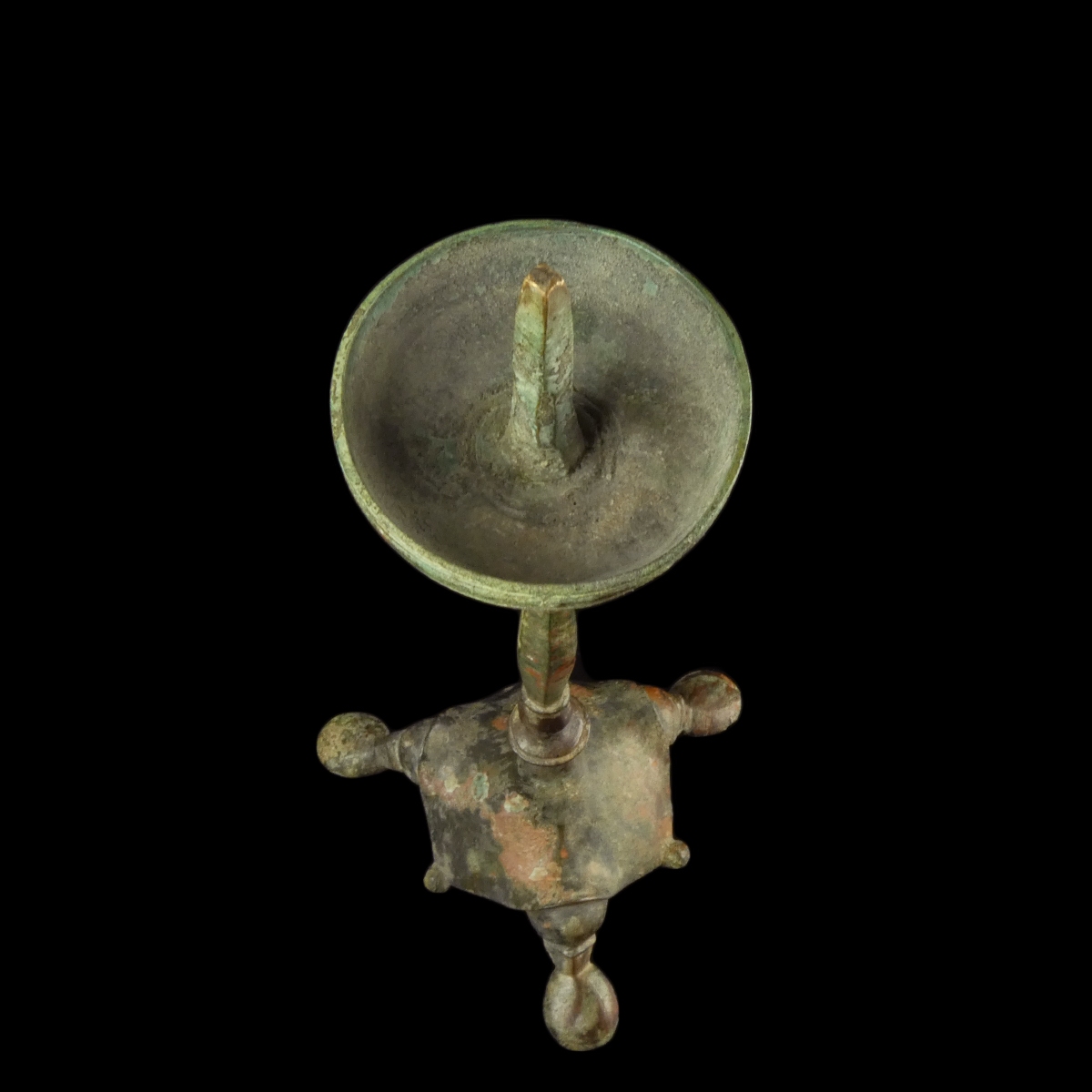 Late Roman - early Byzantine bronze Candlestick - Tripod