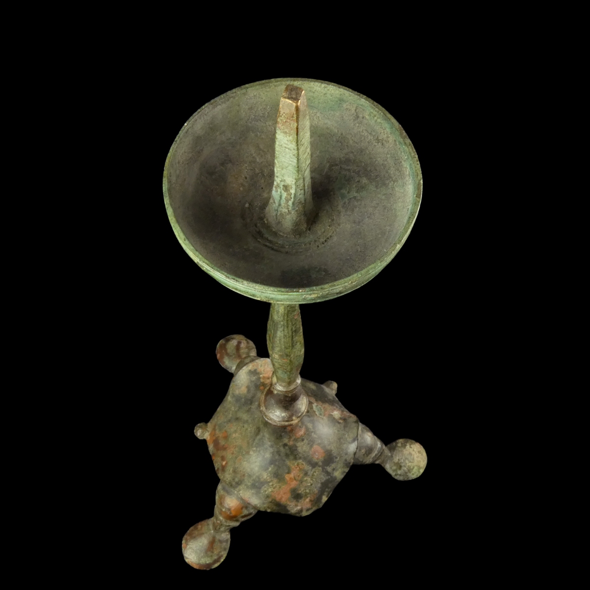 Late Roman - early Byzantine bronze Candlestick - Tripod