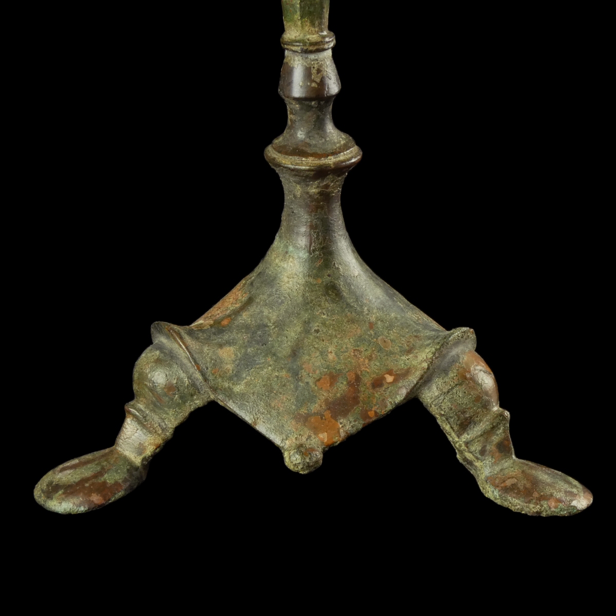 Late Roman - early Byzantine bronze Candlestick - Tripod