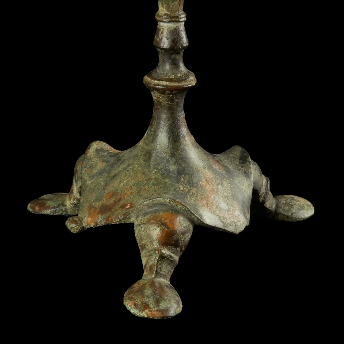 Late Roman - early Byzantine bronze Candlestick - Tripod