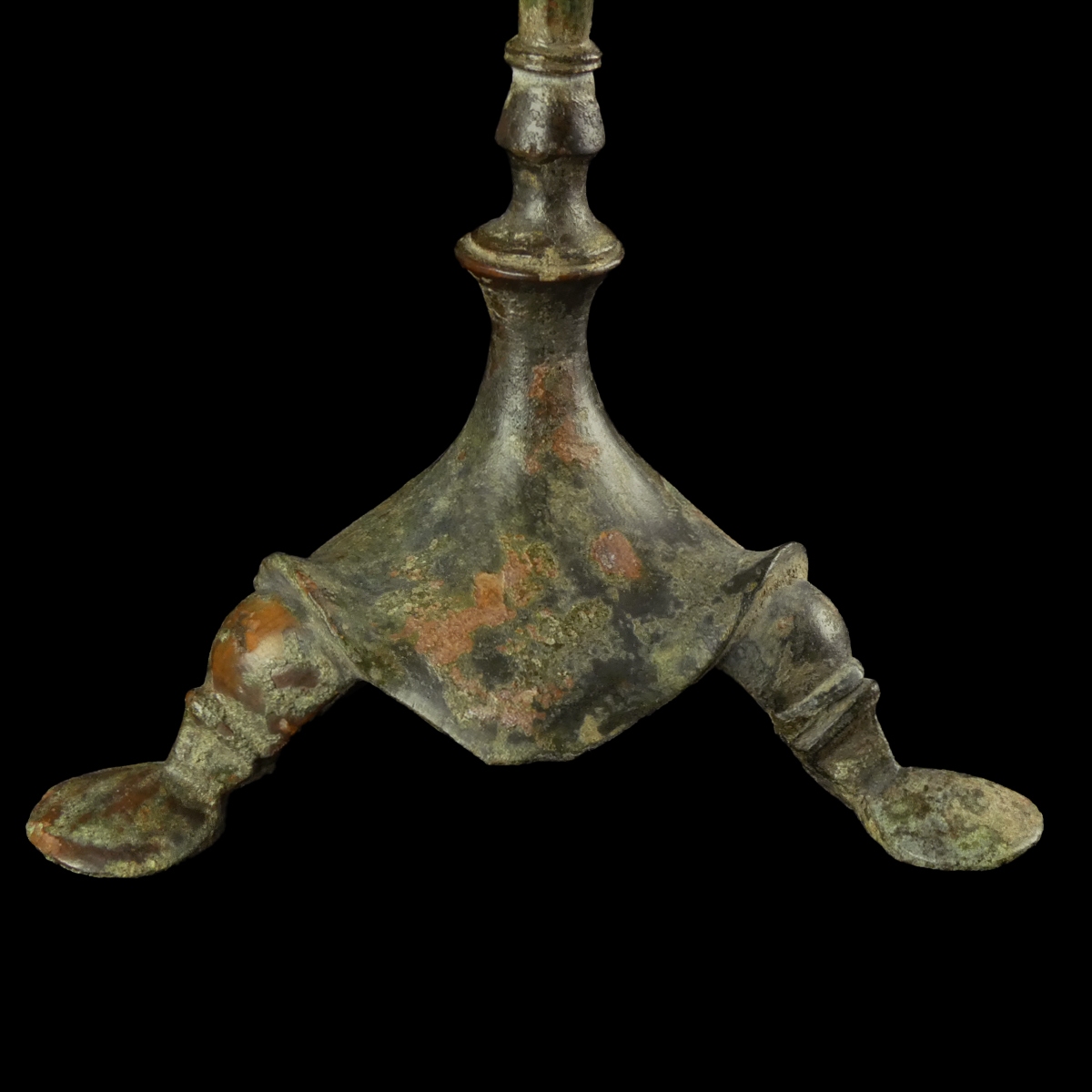 Late Roman - early Byzantine bronze Candlestick - Tripod