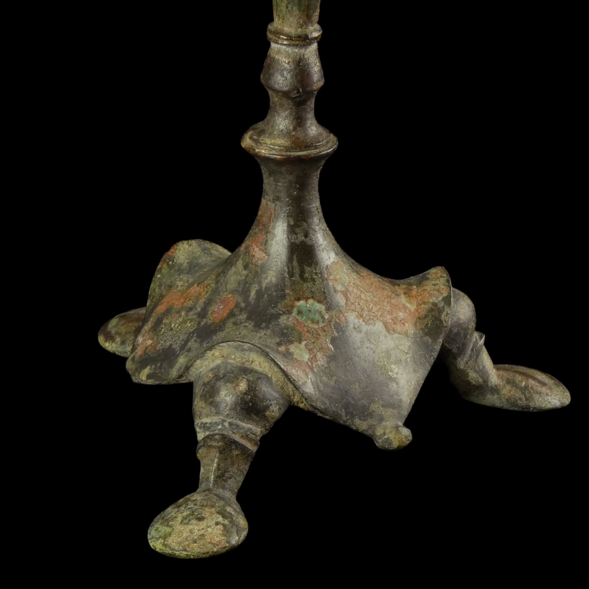 Late Roman - early Byzantine bronze Candlestick - Tripod