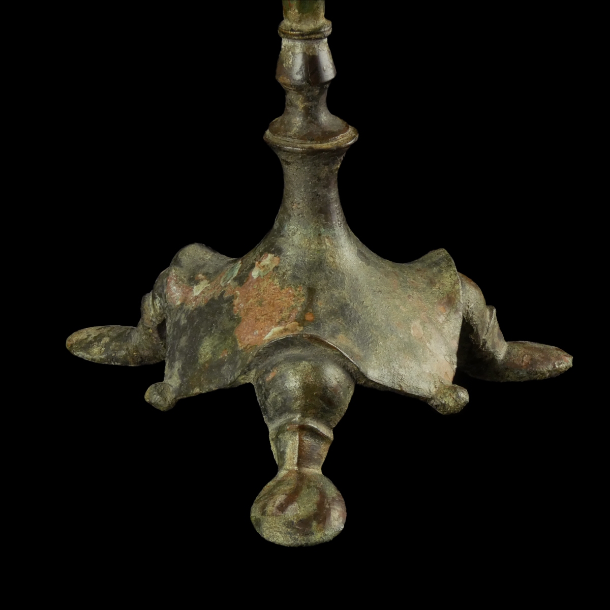 Late Roman - early Byzantine bronze Candlestick - Tripod