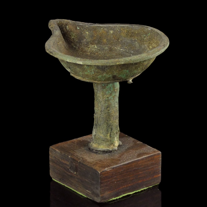 Late Roman - early Byzantine bronze lamp filler