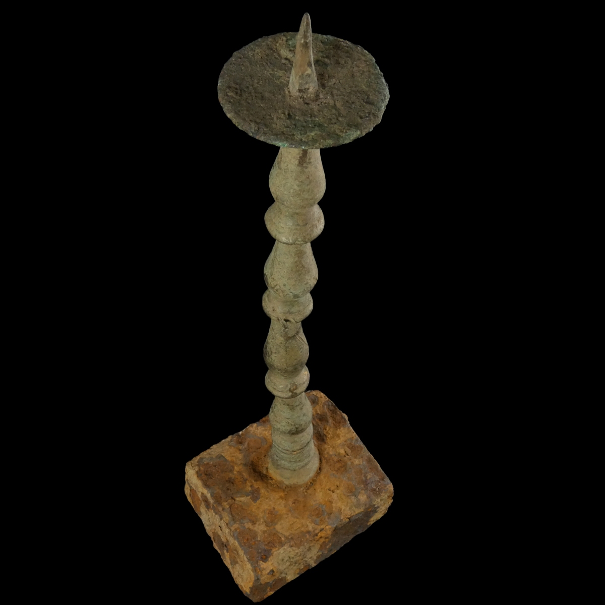 Late Roman - early Byzantine bronze Lamp-stand Candlestick