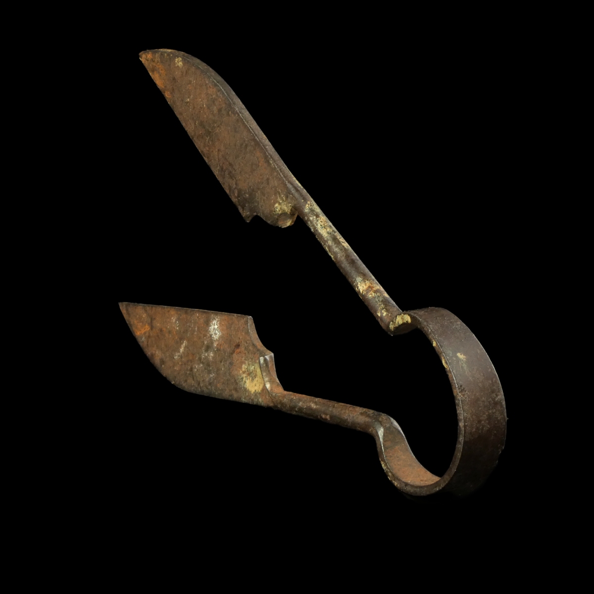 Medieval iron spring scissors / shears