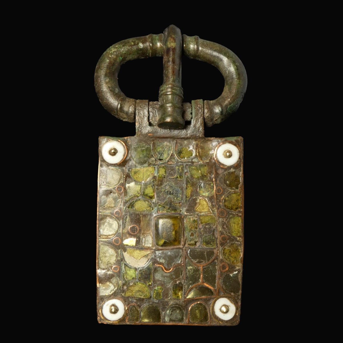 Migration Period, large Visigothic cloisonné belt buckle