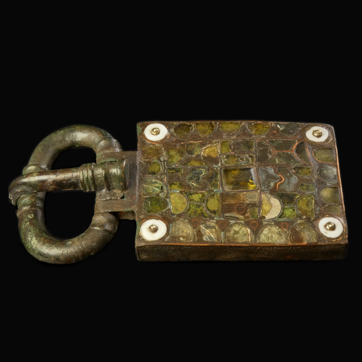 Migration Period, large Visigothic cloisonné belt buckle