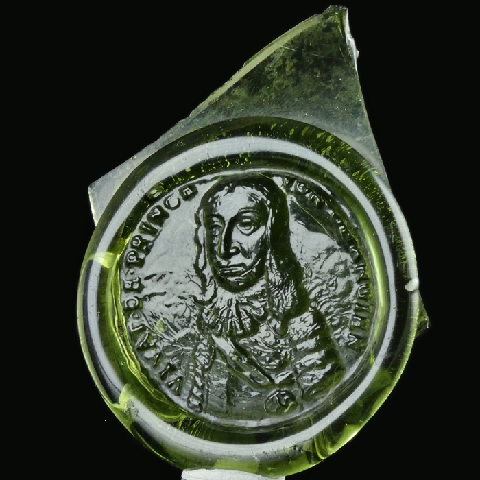 Netherlands, bottle seal with portrait of Prince of Orange