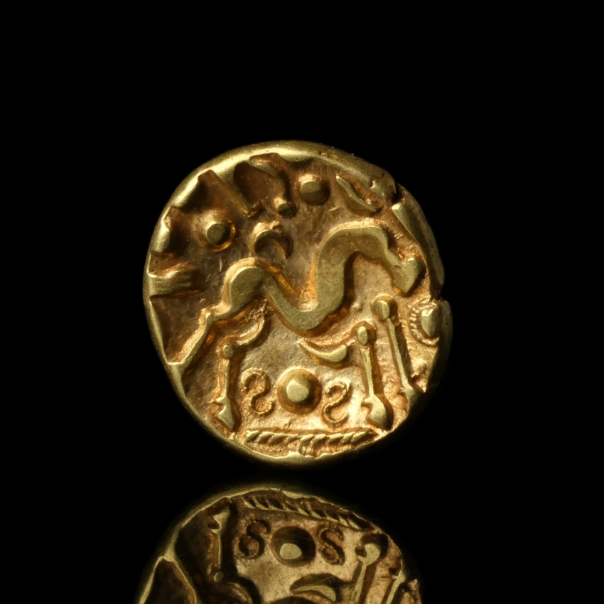 Northeast Gaul, Ambiani, gold stater 'Gallic War issue'