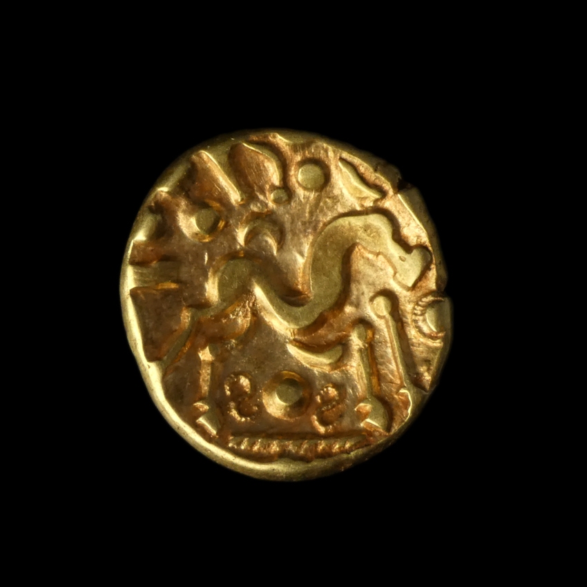 Northeast Gaul, Ambiani, gold stater 'Gallic War issue'