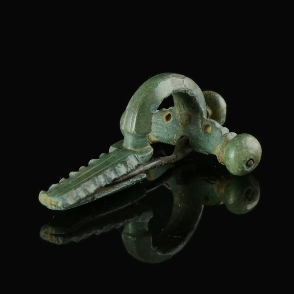 Roman bronze crossbow fibula