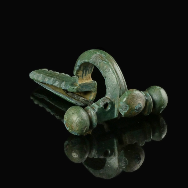 Roman bronze crossbow fibula