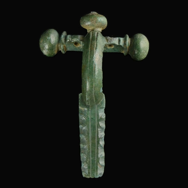 Roman bronze crossbow fibula