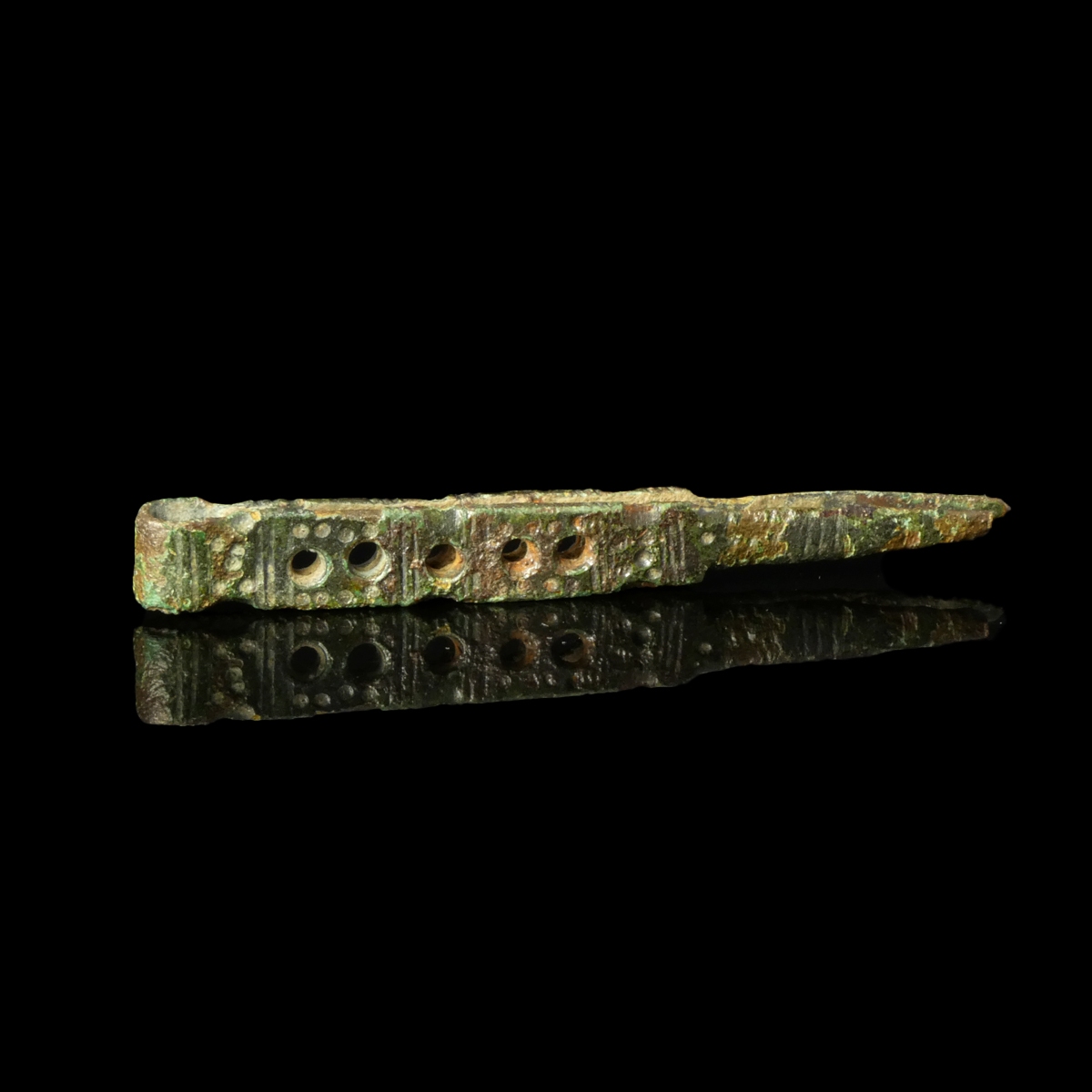 Roman bronze openwork tweezers