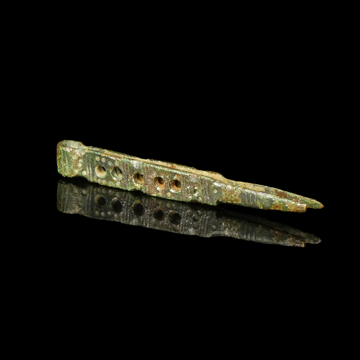 Roman bronze openwork tweezers