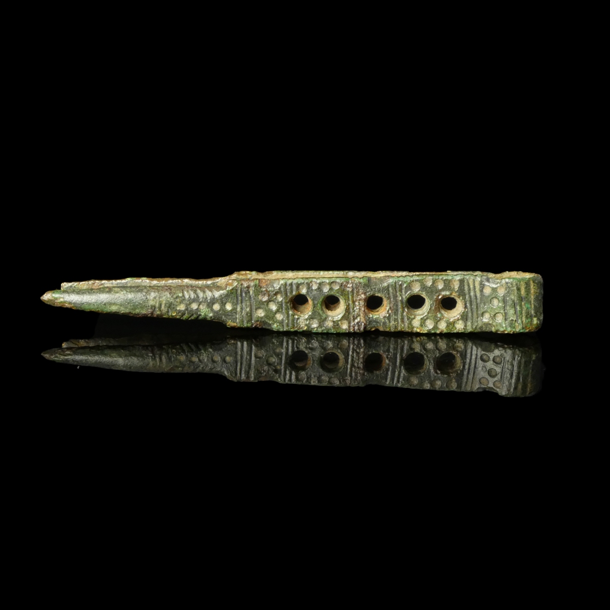 Roman bronze openwork tweezers