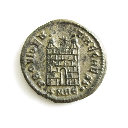 Roman Empire, Constantine II (317-340 AD) silvered Æ follis