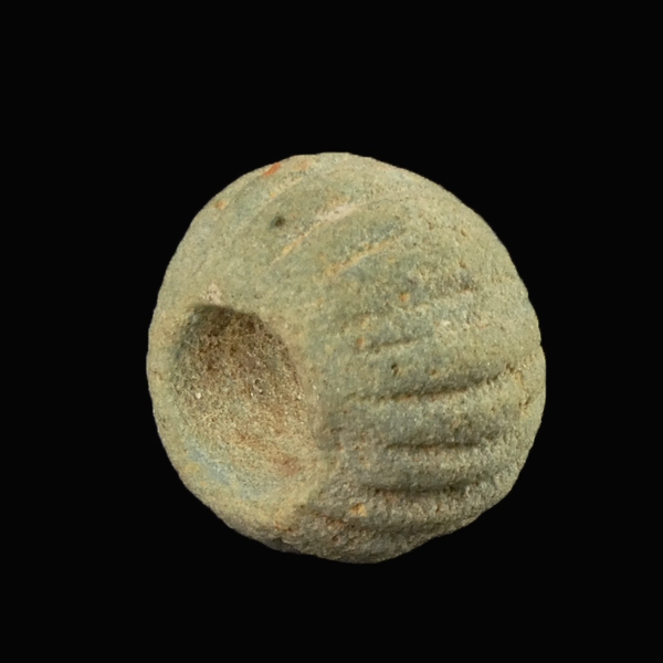 Roman faience melon bead