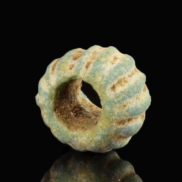 Roman faience melon bead