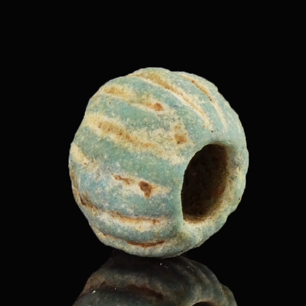 Roman faience melon bead