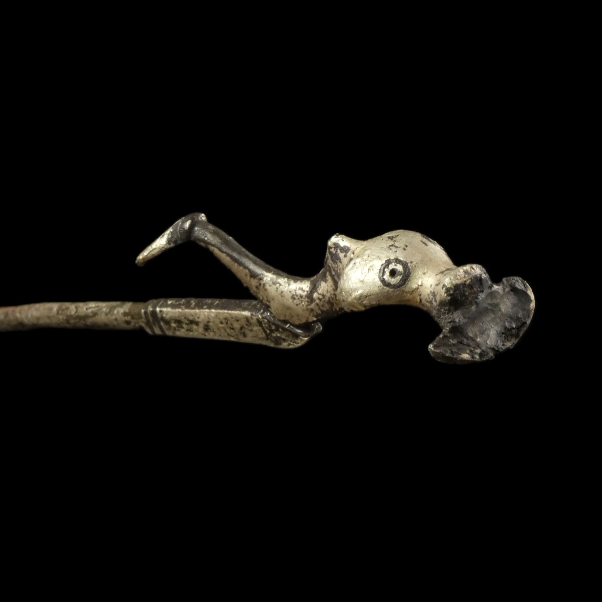 Roman silver hairpin with Dolphin