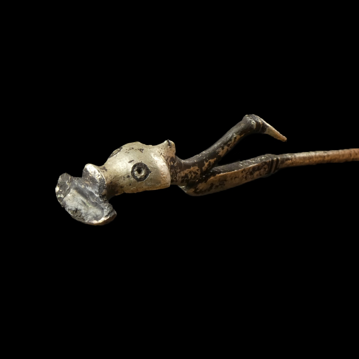 Roman silver hairpin with Dolphin