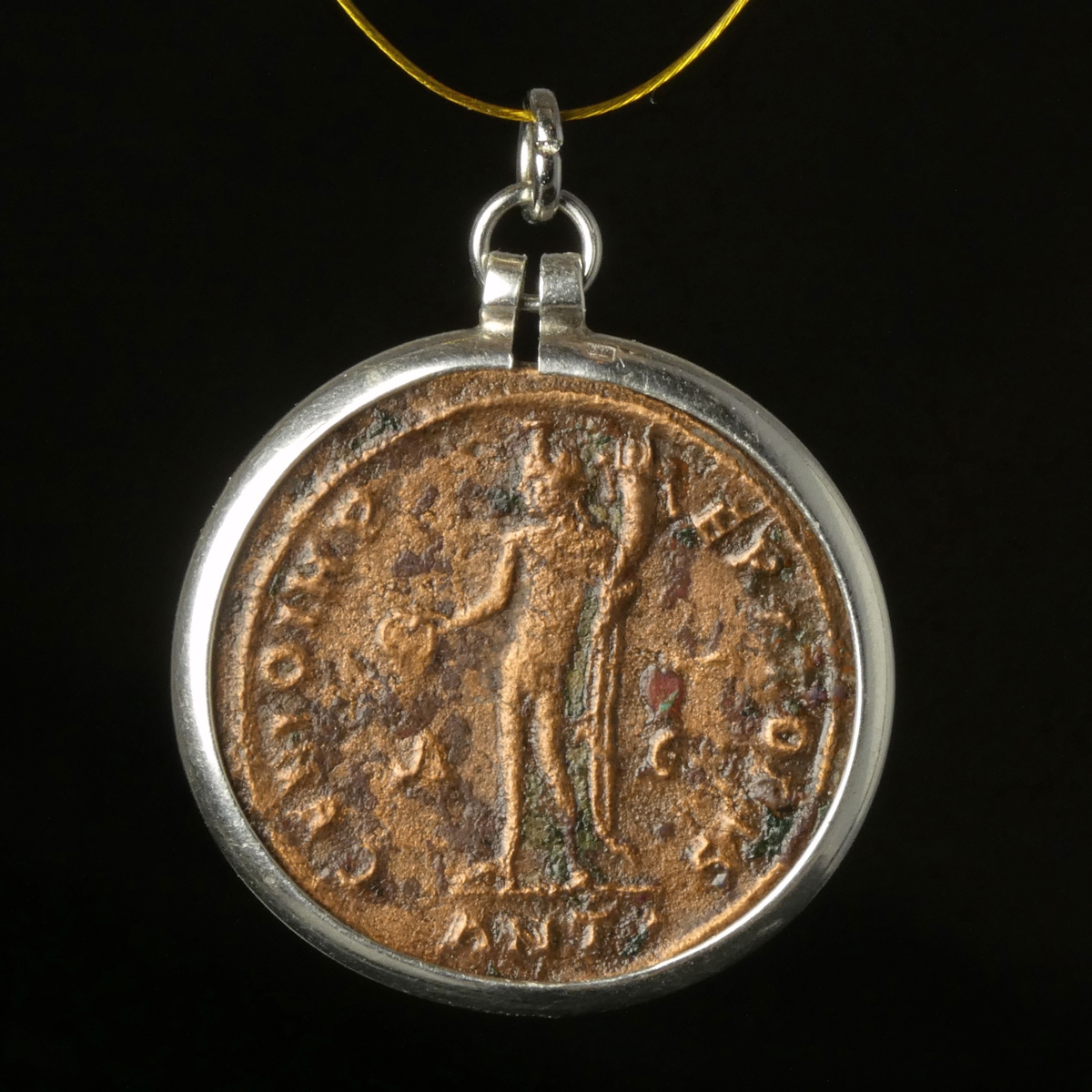 Silver pendant with Roman coin of Galerius